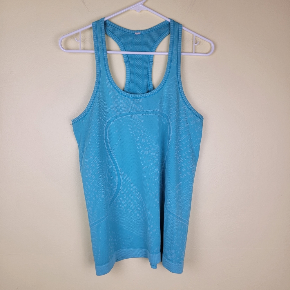 Lululemon Swiftly Tech Racerback Blue Athletic Tank Top 8